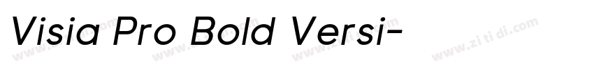 Visia Pro Bold Versi字体转换